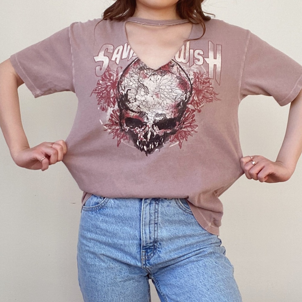 Topshop Dusty Pink Tshirt